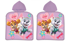 Paw Patrol Badeponcho mit Kapuze Badeumhang Poncho Skye Everest  Maße: 50x100 cm