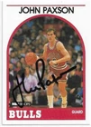 JOHN PAXSON Autographed Signed 1989-90 Hoops card #89 Chicago Bulls COA