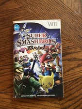 Super Smash Bros Brawl Nintendo Wii MANUAL ONLY Authentic Original NO GAME