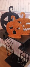 BETHANY LOWE-HALLOWEEN -JACK-O-LANTERN GLITTER DUMMY BOARDS-SET/3-NEW-2023