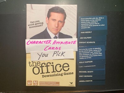 The Office  Downsizing Game   YOU PICK    Character Attribute Cards