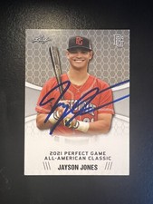 Jayson Jones Signed 2021 Leaf Perfect Game All-American Classic Card #33