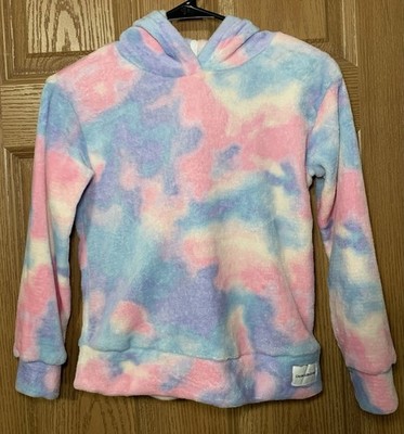 Calvin Klein Jeans Girls  Tie Dye Plush Hoodie Size Medium 10/12