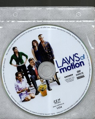 Laws of Motion (2008) DVD *DISC ONLY* = REGION 1 - Matthew Perry