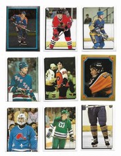 1984-85 OPC Stickers Hockey:Lot of 9 different