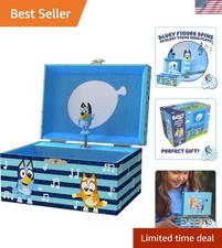 Magical Bluey Jewelry Box - Musical Keepsake for Kids Ages 3 with Figurine