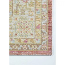 Momeni 2'3"x8' Isabella Arely Machine Loomed Runner Rug Pink: Geometric