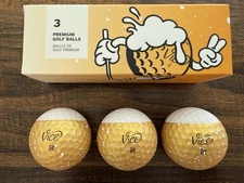 Vice Prost Oktoberfest Beer Golf Balls Limited Edition Sleeve Of 3 New