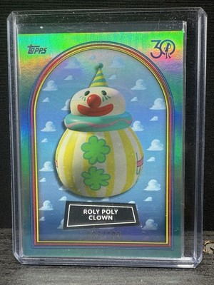 2025 TOPPS 30 YEARS OF TOY STORY ROLY POLY CLOWN Aqua FOIL /199 #21