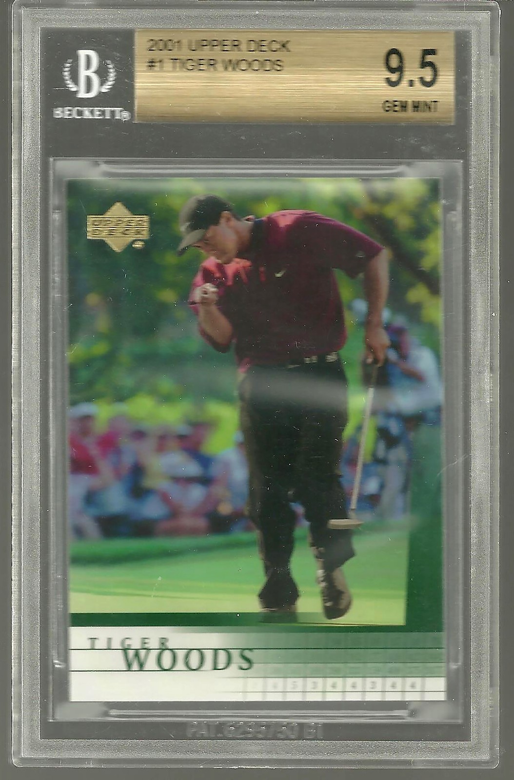 Tiger Woods 2001 Upper Deck #1 Rookie - BGS 9.5 GEM MINT 10 RC Card