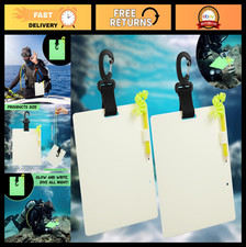 Glow in the Dark Dive Slate  Pencil - Underwater Communication Notepad, Scuba G