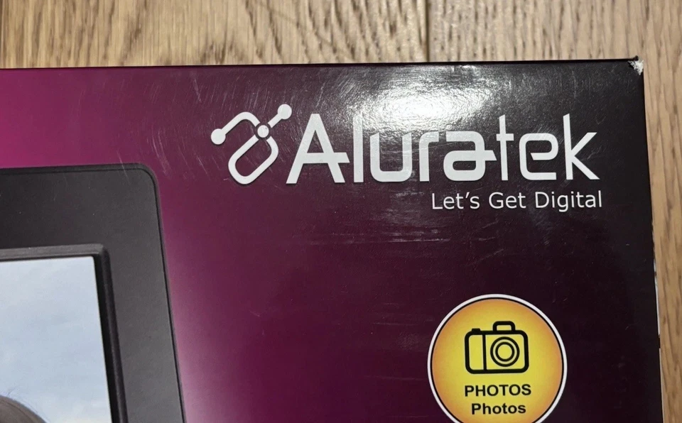 Aluratek 12” Digital Photo Frame Black New In Box - Image 4 of 4