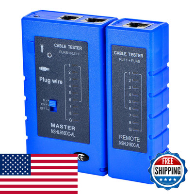 Optimal Shop Network Cable Tester Test Tool Rj45 Rj11 Rj12 Cat5 Cat6 Utp Usb