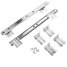 1 Pair Bearing Keyboard Tray Slide Rail Track for Desk Keyboard Drawer Mount