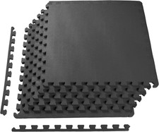 Balancefrom 24X24 Inch EVA Interlocking Foam Exercise Tile Mat   Non-Slip Puzzle