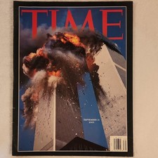 Time Magazine September 2001 Illustrated Twin Towers Cover 9/11 Issue