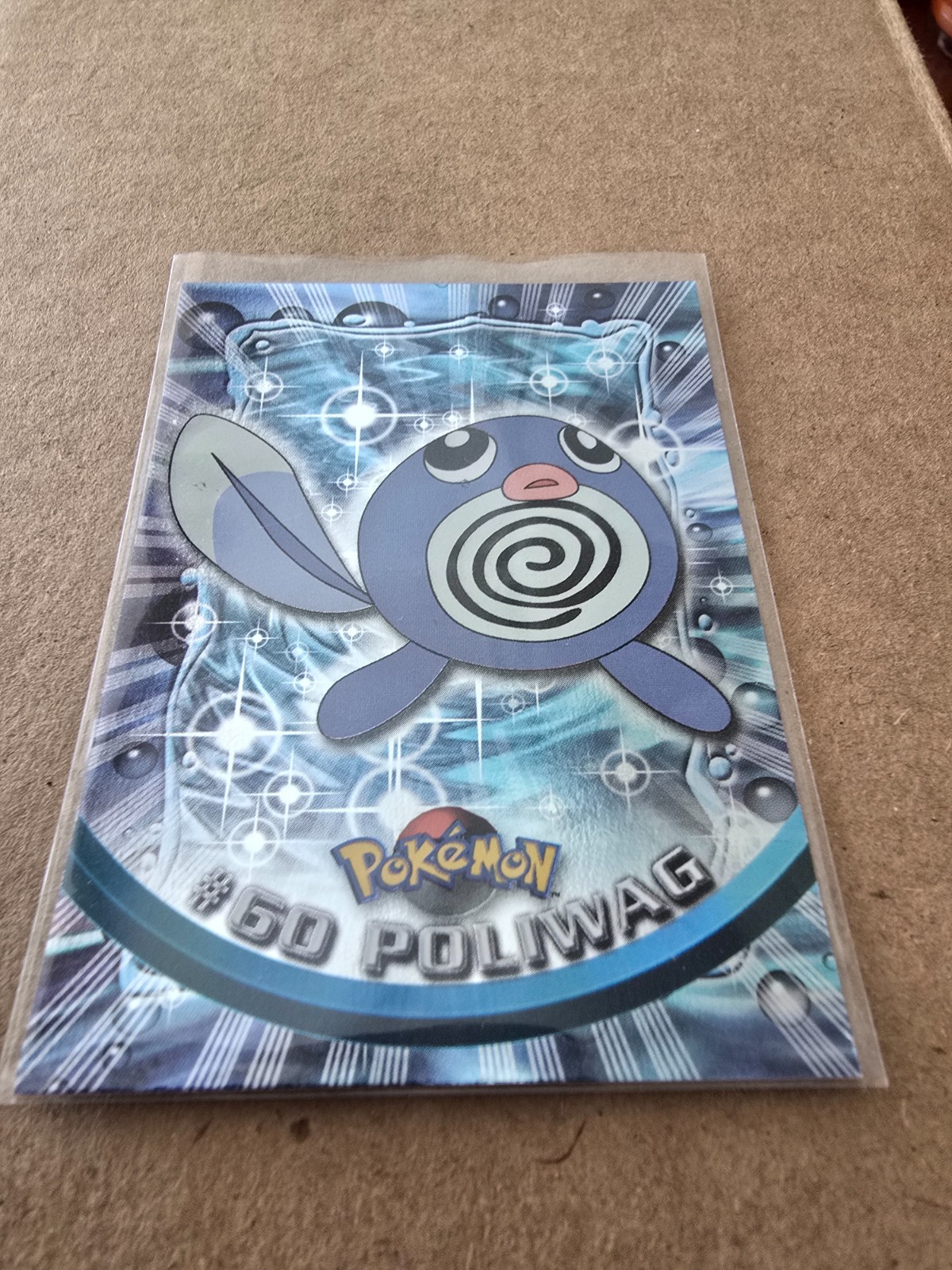Poliwag #60 Topps Pokemon TV Animation Ed. Series 1 Blue Label Holo 1st Ed. NM