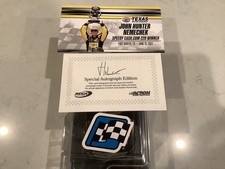 JOHN HUNTER NEMECHEK AUTOGRAPHED 2021 TOYOTA ROMCO TEXAS WIN DIECAST W/COA CARD
