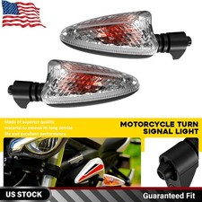 2X Clear Motorcycle Turn Signal Light Indicator For Triumph Tiger 800 2011-2017