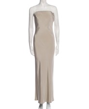 Atelier Versace Couture Silk Satin Strapless Evening Gown - Limited
