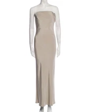 Atelier Versace Couture Silk Satin Strapless Evening Gown - Limited
