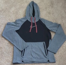 Nike Therma-FIT Fleece Pullover Hoodie Gray Black Logo Hooded Men's Size S