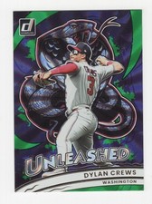 2026 DONRUSS BASEBALL GREEN LASER UNLEASHED DYLAN CREWS WASHINGTON NATIONALS #4
