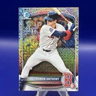 2025 Bowman Chrome Roman Anthony Mojo Refractor Card Red Sox Rookie
