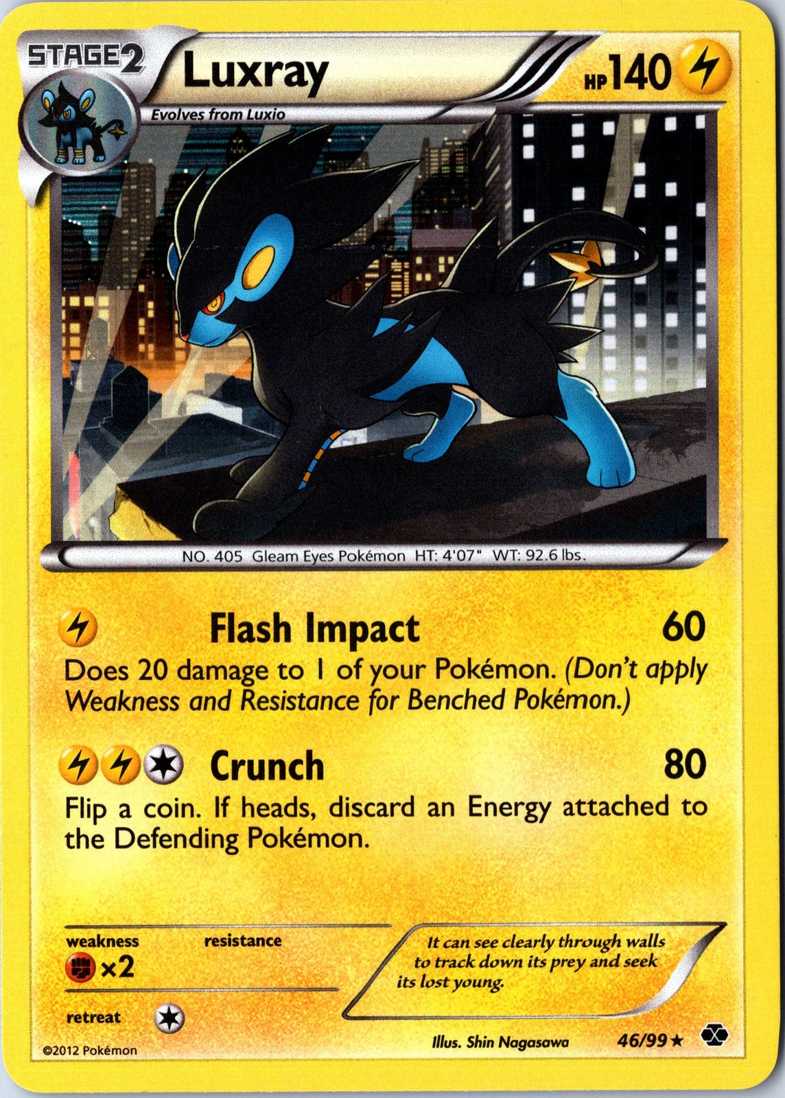 Next Destinies #46/99 Luxray Holo - NM