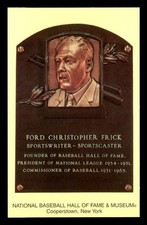 1964-Date Hall of Fame Plaque #101 Ford Frick EXEC   NM+ J3452019