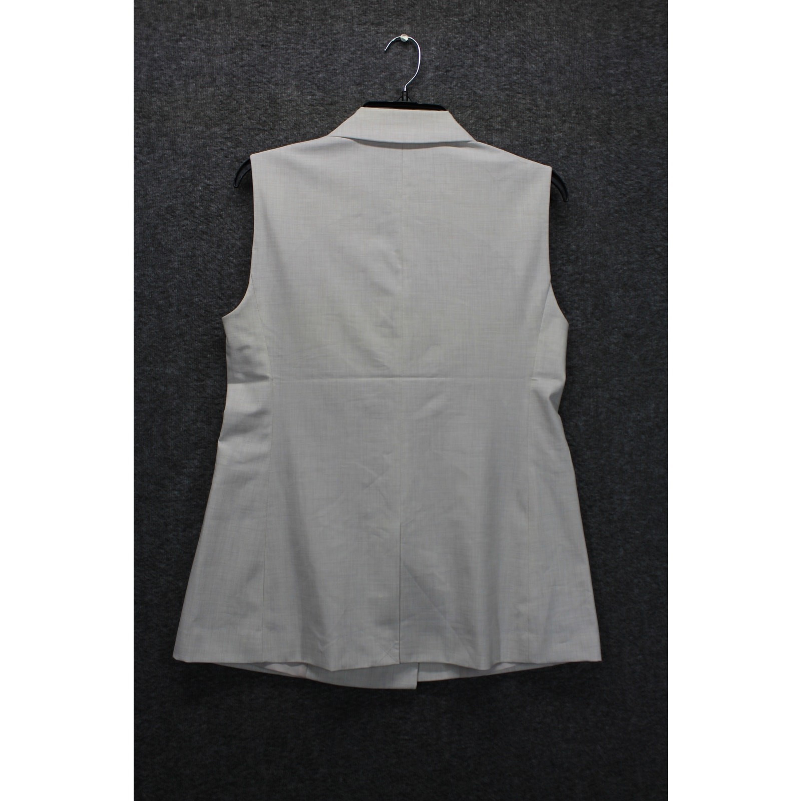 ANN TAYLOR TAN LONG DOUBLE BREASTED VEST BLAZER SZ 4 NEW