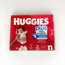 Huggies Little Snugglers Skincare Protection Diapers Size New Born 148ct 10lb