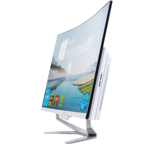 All In One I3 27" Curved Win 11 Ram 8 Gb Ssd 240Gb Computer Editing Gaming - 第 3/8 張圖片