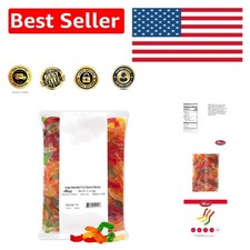Discover America's Best 5lbs of Large Assorted Fruit Gummy Worms - Made in USA
