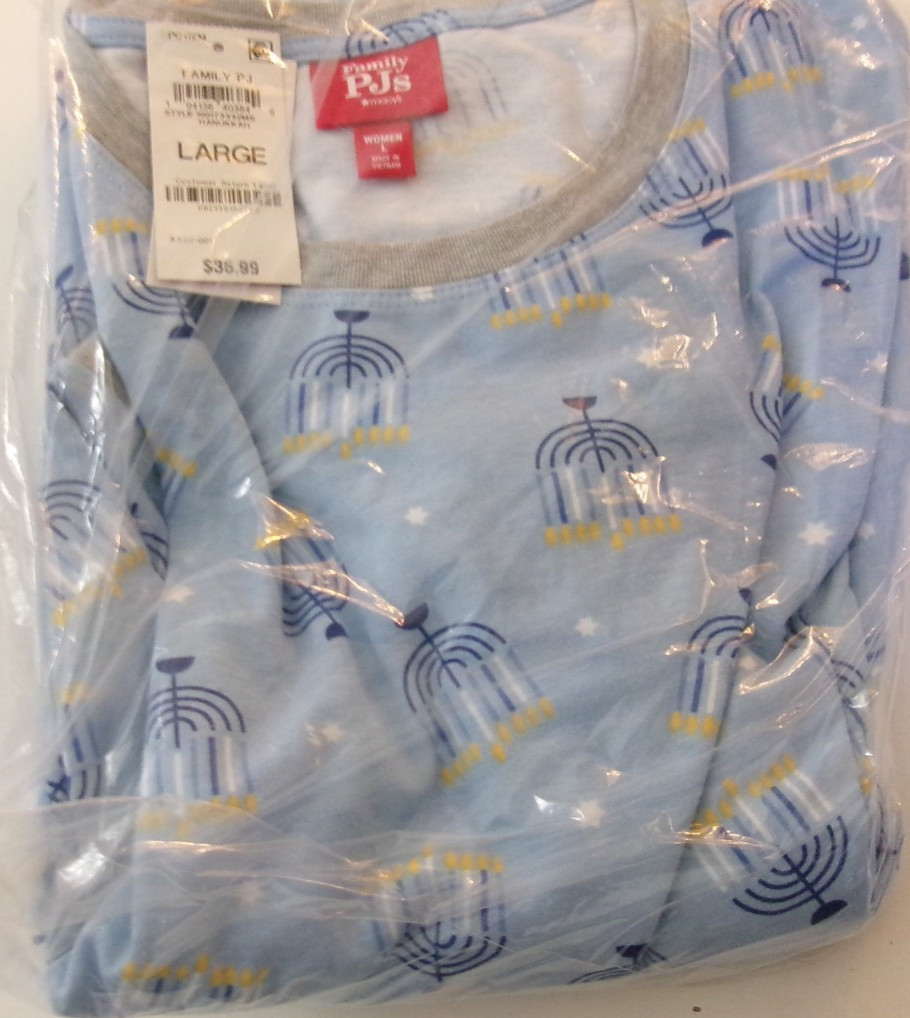 Macy's Family Pajama set Hanukkah print Size Women's Large