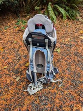 Osprey Poco Baby Backpack Carrier Blue/Gray/Green Sun Rain Cover Adjustable