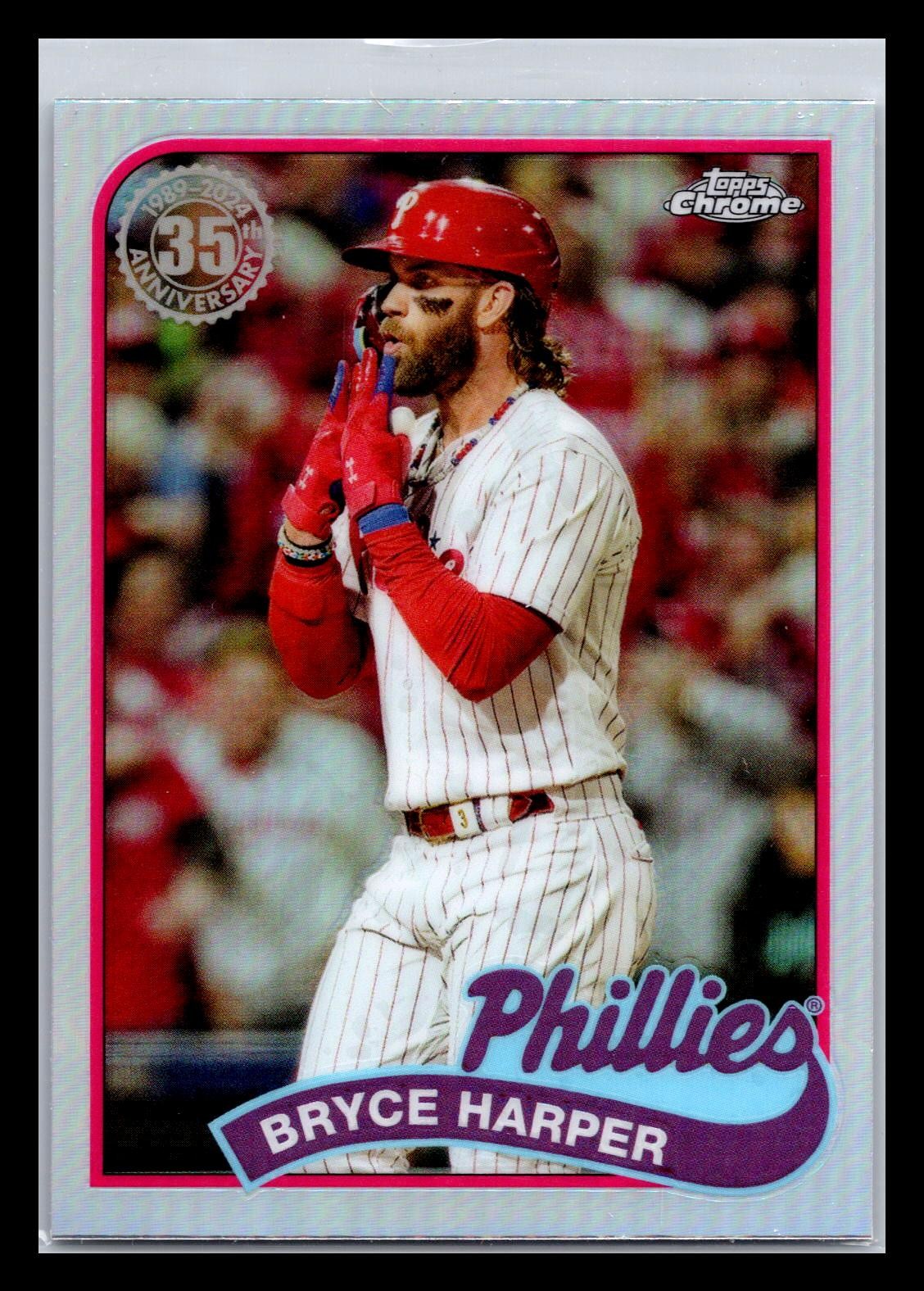 2024 Topps Chrome #89CB-10 Bryce Harper 1989 Topps Baseball 35th Anniversary