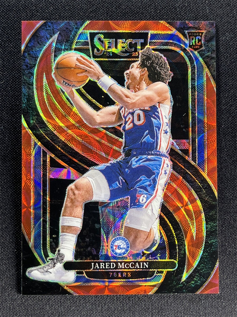 2024-25 Panini Select Jared Mccain #184 Premier Level Red Scope Rookie RC /249