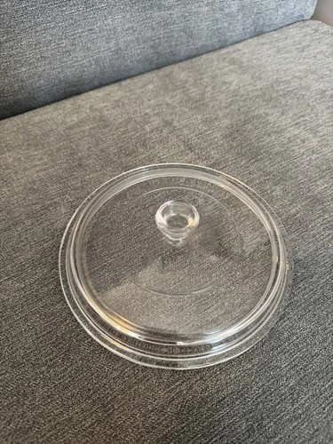 Vintage PYREX P83C P-83-C Corning Ware 6” Round Clear Glass Replacement Lid