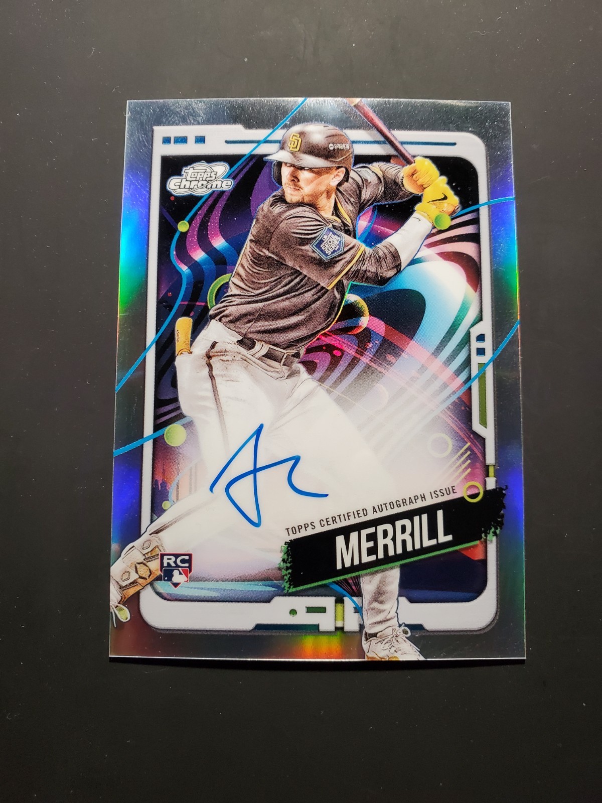 2024 Topps Cosmic Jackson Merrill Rookie Auto Chrome Refractor RC MINT 💥💥 RARE