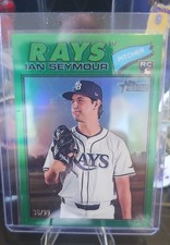 2026 Topps Heritage - Ian Seymour #181 Chrome Green Refractor /99 (RC)