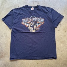 00s Harley Davidson Taz Looney Tunes Atlanta GA Tee Size XL
