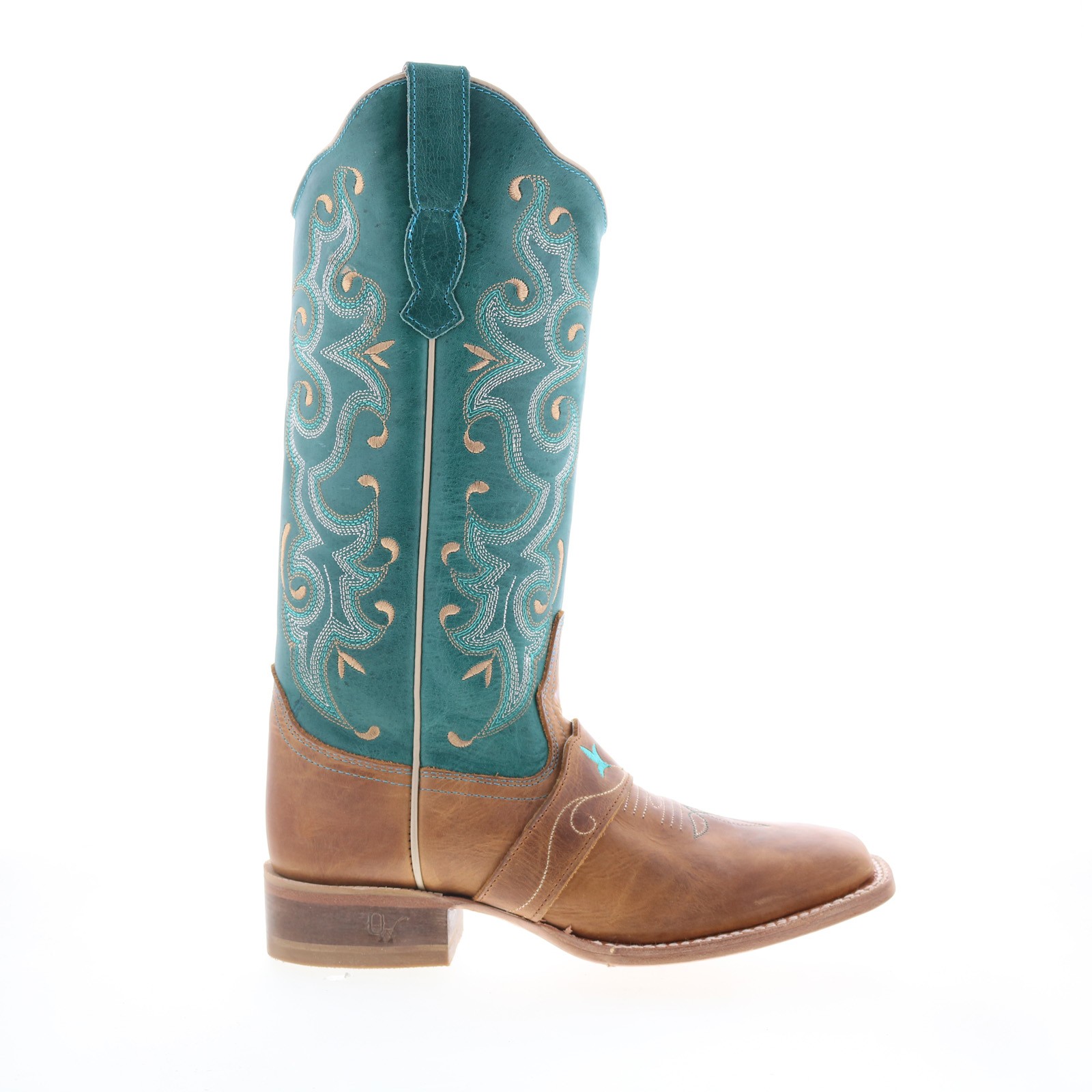 Женские коричневые кожаные сапоги Вестерн Outlaw Old West с широким квадратным носком 70051 65 9290₽