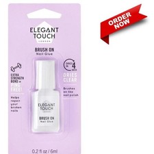 Elegant Touch Brush on Artificial Nails Glue Extra Strength Adhesive 6ml