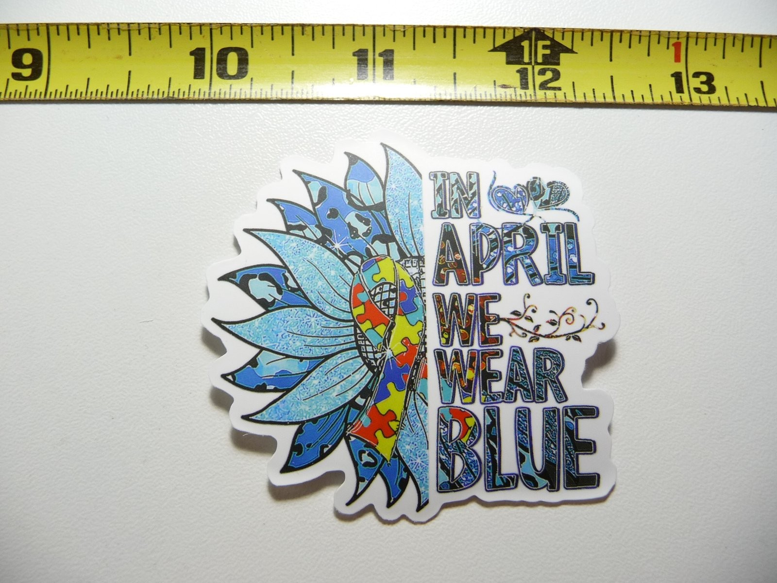 Autism Awareness Blue Ribbon Support Decal Sticker for April