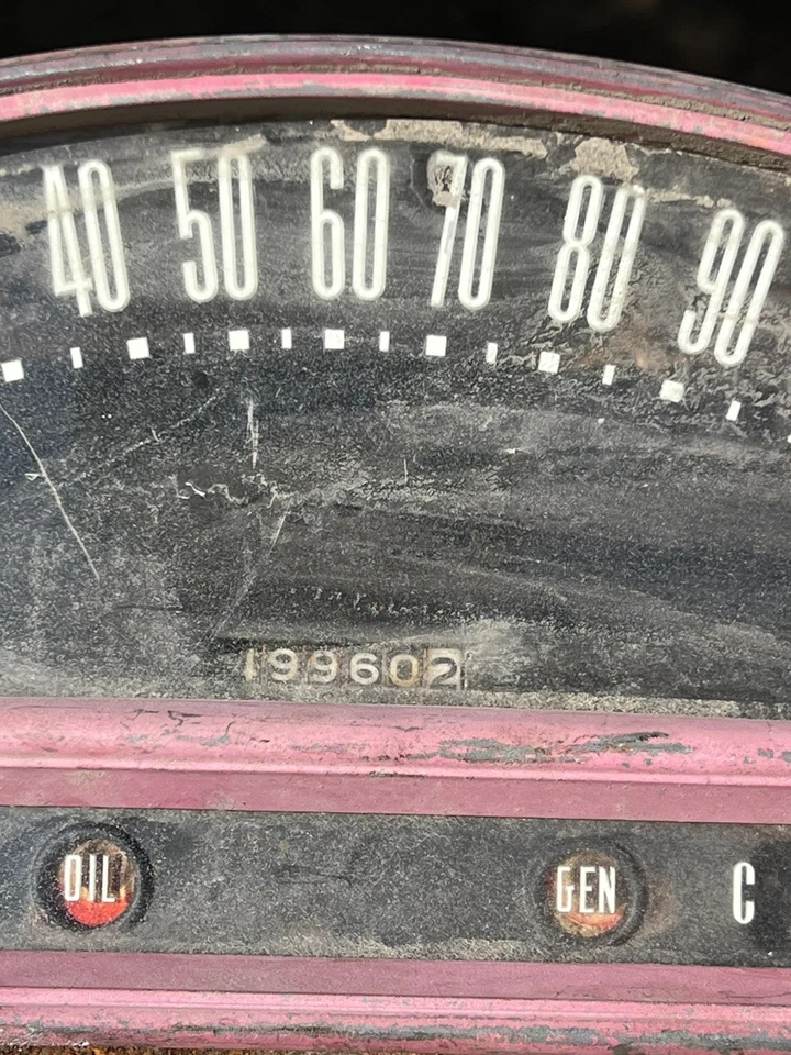 1955-56 Ford Victoria Fairlane ThunderBird ? Dash Instrument Cluster - Image 2 of 4