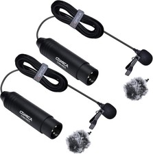COMICA XLR Microphone CVM-V02O 2 Pack 14.76 fts Phantom Power Omni-Directional L