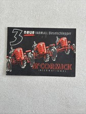 Original Prospekt McCormick International IH IHC Farmall Dieselschlepper 