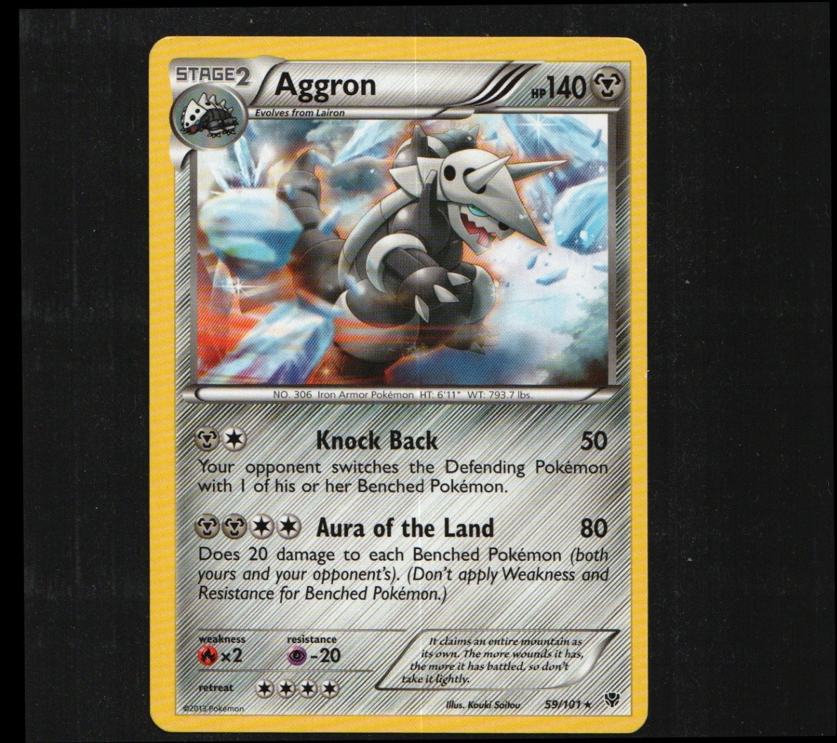 Aggron 59/101 Plasma Blast Normal Rare PLB