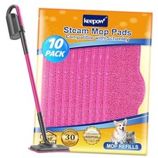  10 Pack Microfiber Steam Mop Pads Compatible with Schenley Steam Pink, 10 Pack
